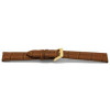 Bracelet de montre Universel F349Z / Anti-Allergic Cuir Cognac 18mm